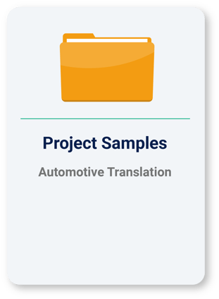Automotive Translation Project Samples