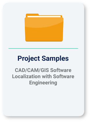 CAD-CAM-GIS Software Localization with Software Engineering Project Samples