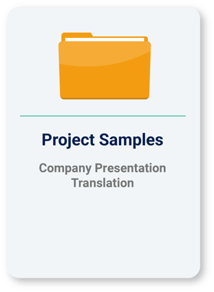Company Presentation Translation Project Samples