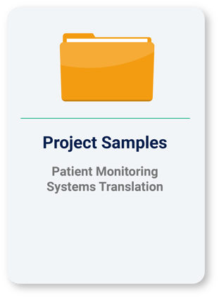 Patient Monitoring Systems Translation Project Samples