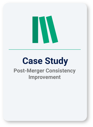 Post-Merger Consistency Improvement Case Study