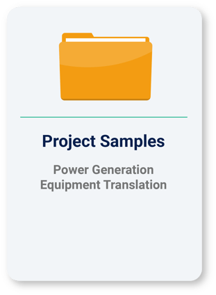 Power Generation Equipment Translation Project Samples
