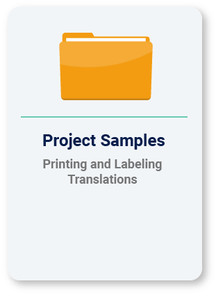 Printing and Labeling Translations