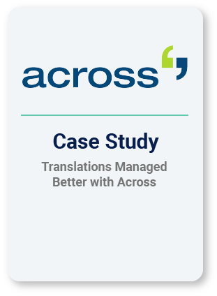 Translations Managed Better with Across